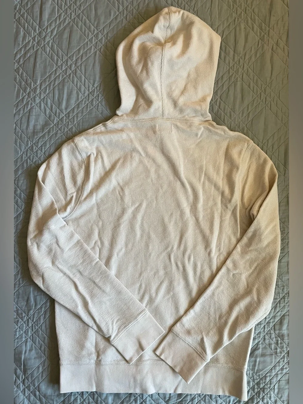 J. Crew Textured hooded sweater-tee in Bone Size M BZ311